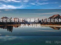 微密圈像排错：字幕语气与结论拆解的五点对照