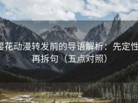 樱花动漫转发前的导语解析：先定性，再拆句（五点对照）