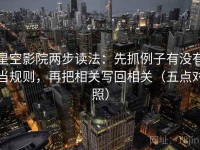 星空影院两步读法：先抓例子有没有当规则，再把相关写回相关（五点对照）