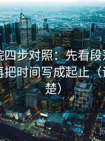 星空影院四步对照：先看段落是不是跳层，再把时间写成起止（读完更清楚）