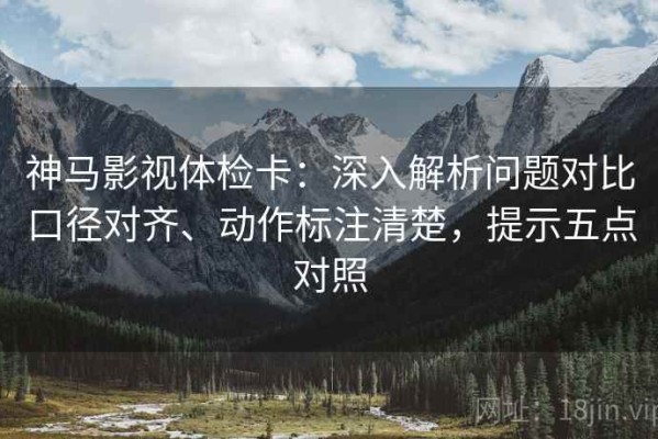 神马影视体检卡：深入解析问题对比口径对齐、动作标注清楚，提示五点对照