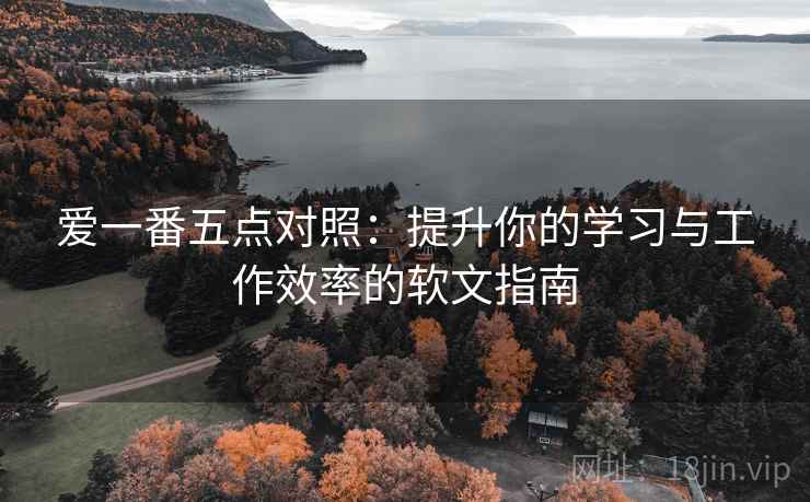 爱一番五点对照：提升你的学习与工作效率的软文指南