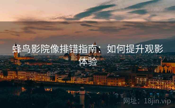 蜂鸟影院像排错指南：如何提升观影体验