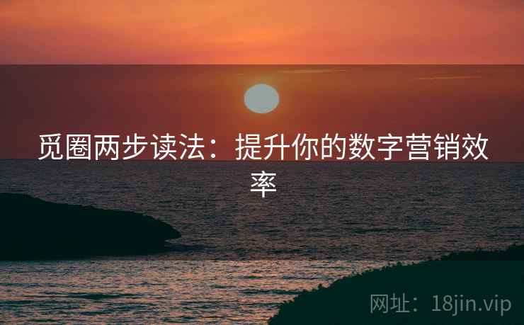 觅圈两步读法:提升你的数字营销效率 觅圈两步读法:提升你的数字营销效率